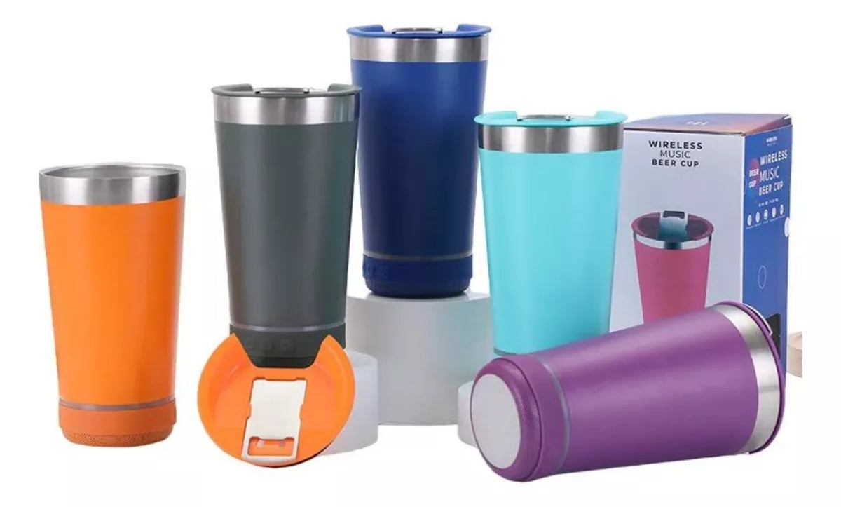 Vaso con Bocina Bluetooth Integrada